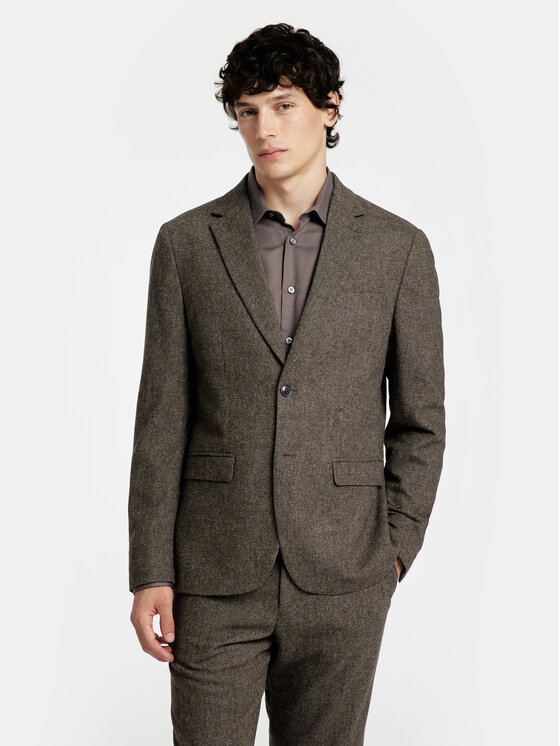 Selected Homme Selected Homme Πουκάμισο 16090212 Γκρι Slim Fit