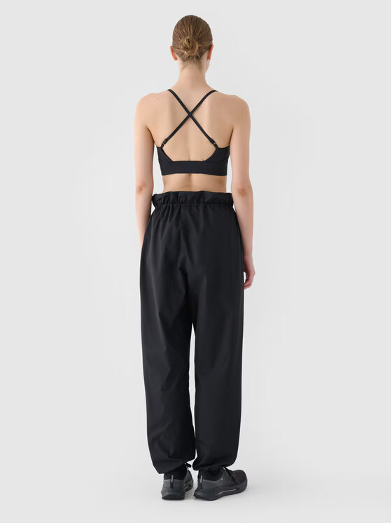 4F 4F Pantaloni di tessuto 4FRSS24TTROF1330-20S Nero Oversize
