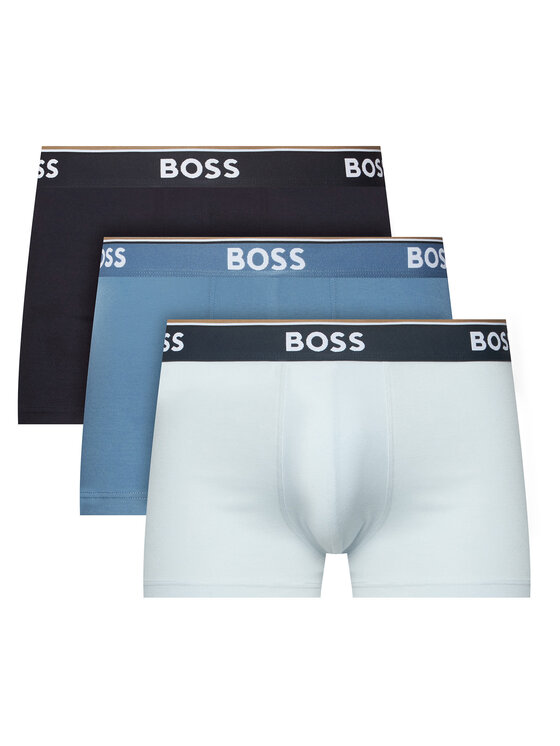 BOSS BOSS Souprava boxerek Trunk 3P Power 50554693 Modrá