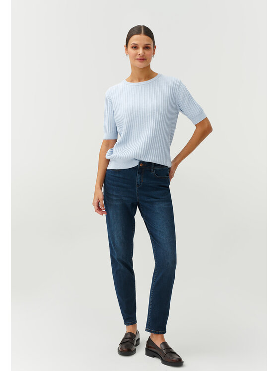 TATUUM TATUUM Jeansy ALANO Granatowy Fitted Fit