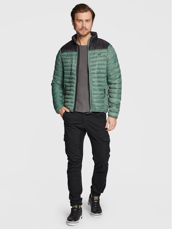 Blend Blend Átmeneti kabát 20714366 Zöld Regular Fit