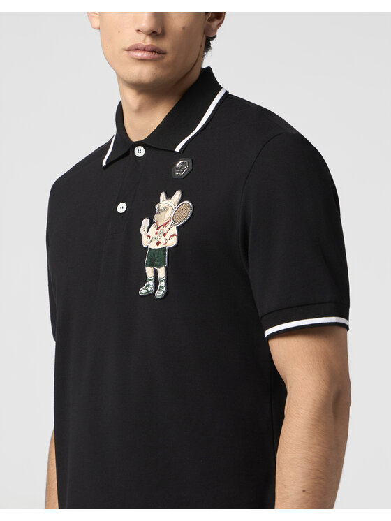 PHILIPP PLEIN PHILIPP PLEIN Polo 30555 Nero Slim Fit