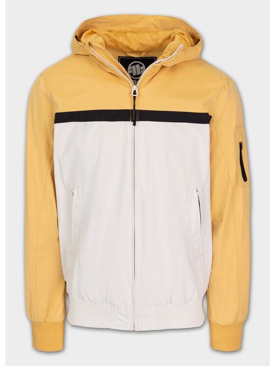 PITBULL PITBULL Kurtka przejściowa Kurtka przejściowa męska z kapturem 2 Color Longwood 3XL Biały Regular Fit