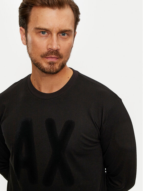 Armani Exchange Armani Exchange Longsleeve XM000126 AF10358 UC001 Чорний Regular Fit
