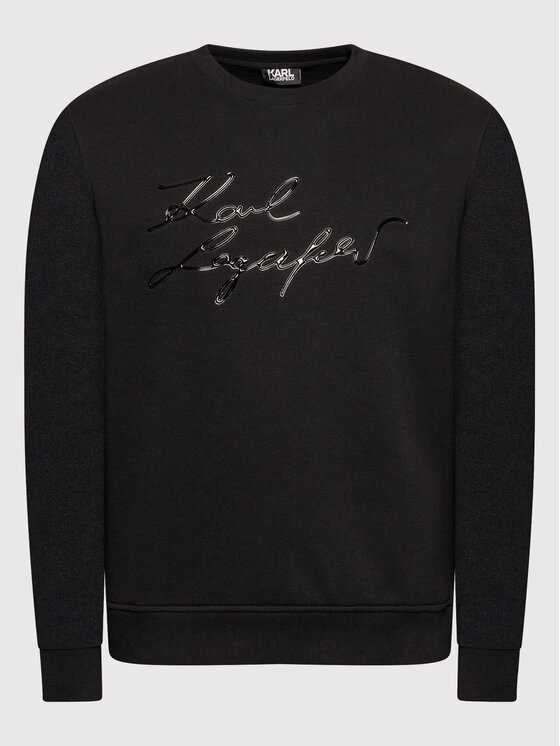 KARL LAGERFELD KARL LAGERFELD Pulóver 705020 512910 Fekete Regular Fit