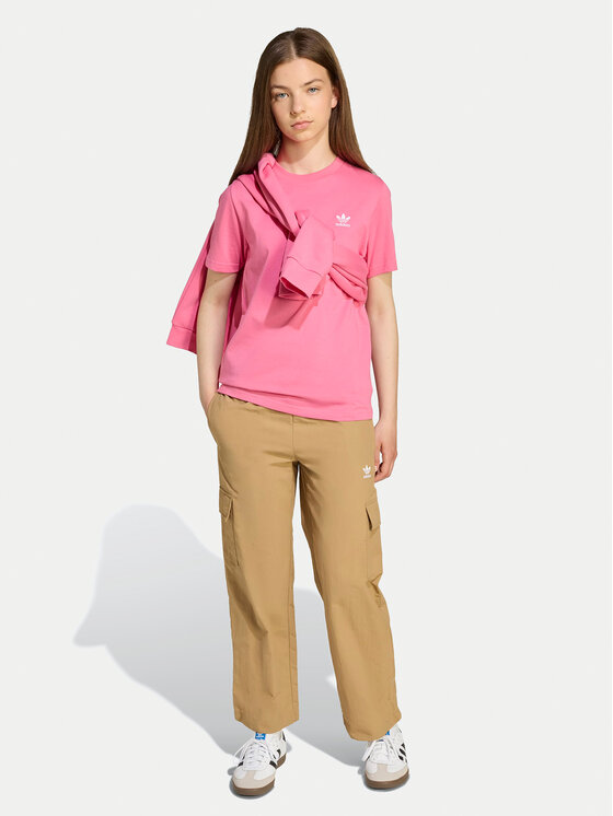 adidas adidas Тишърт JY4986 Розов Regular Fit
