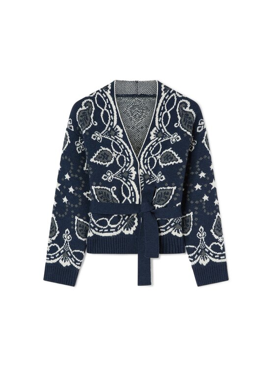 Motivi Motivi Cardigan M167E002484N0Z4 Blu Regular Fit