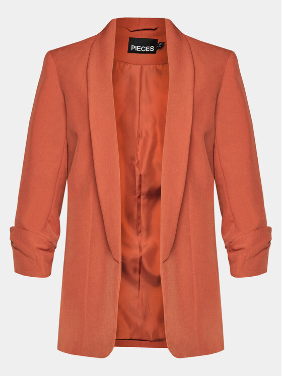 Pieces Pieces Marynarka Bosella 17090996 Pomarańczowy Regular Fit