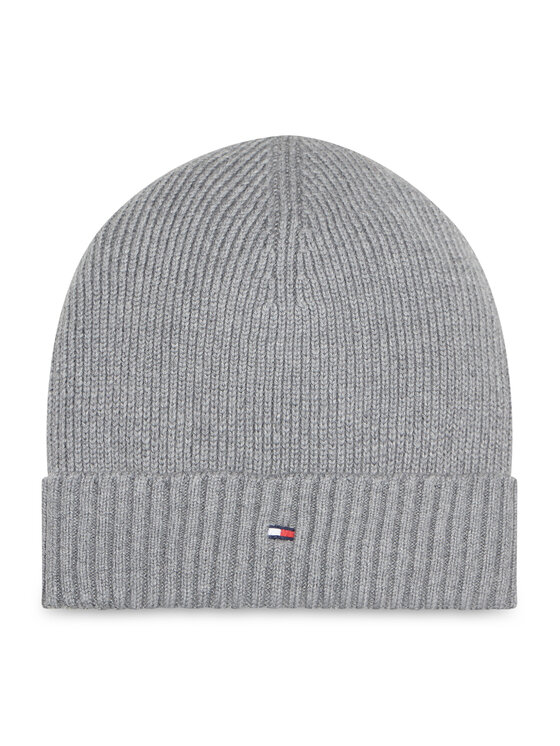 Tommy Hilfiger Tommy Hilfiger Mütze Essential Flag Beanie AM0AM10337 Grau