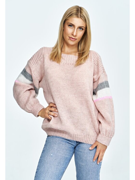 FIGL FIGLFIGL Maglione M909 Rosa Oversize