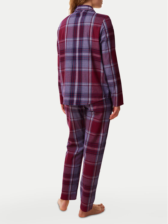 Triumph Triumph Pižama Boyfriend PW X Checks 10216554 Vyšninė Regular Fit