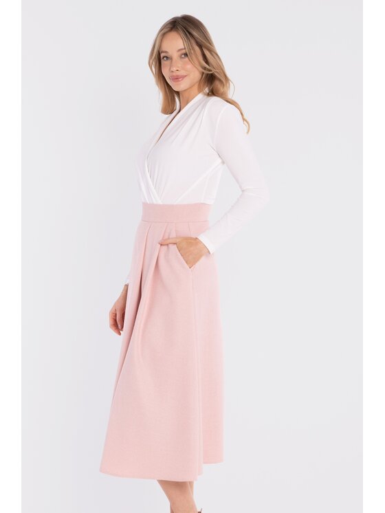 Stylove Stylove Gonna midi S430 Arancione A-Line Fit