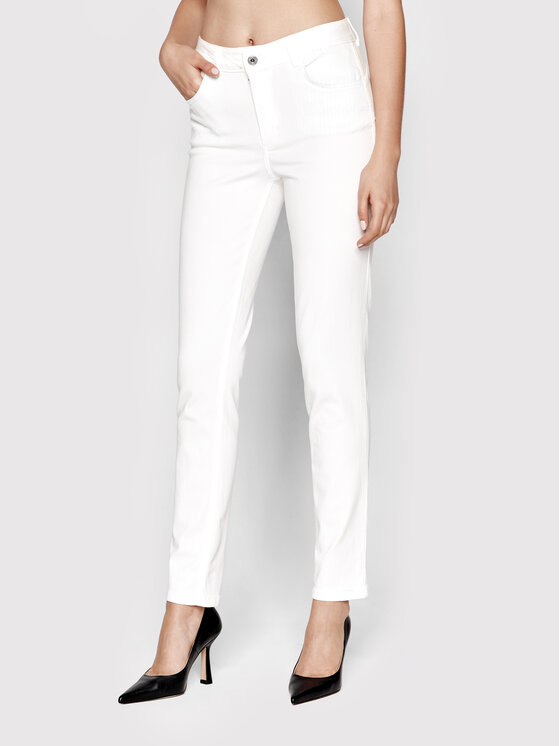 Liu Jo Jeans hlače WA2201 TS001 Bela Skinny Fit
