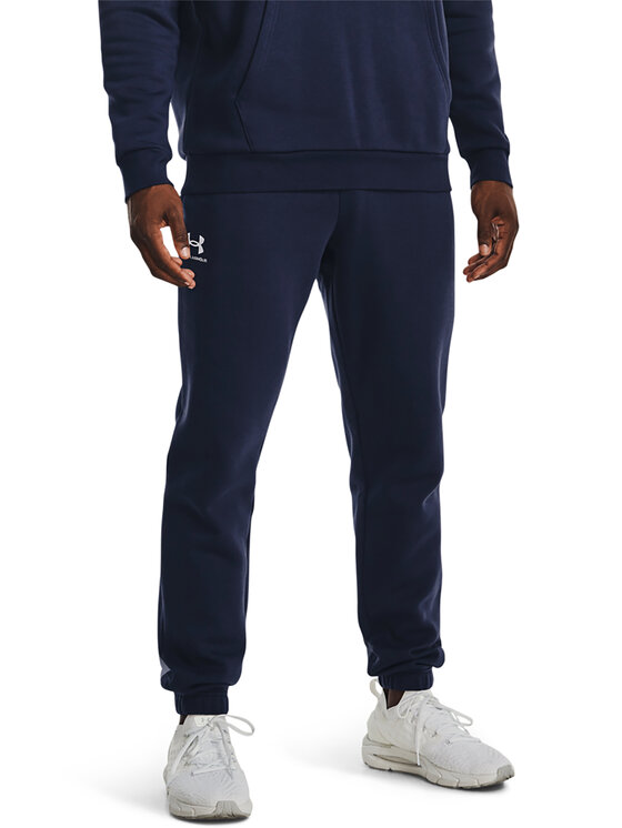 Under Armour Spodnji Del Trenirke UA Essential Fleece Jogger 1373882 Mornarsko Modra Regular Fit