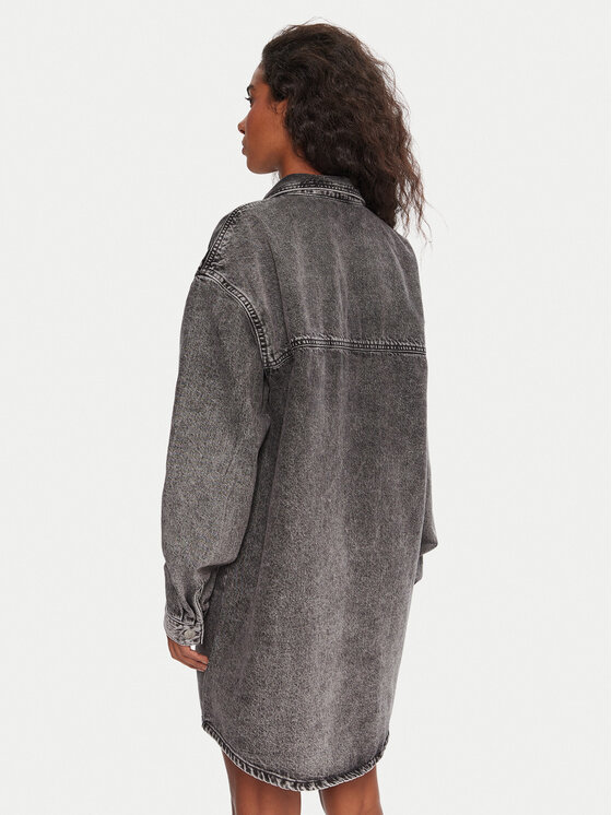 Roxy Roxy Vestito di jeans Tidal Moon ERJDD03009 Grigio Relaxed Fit