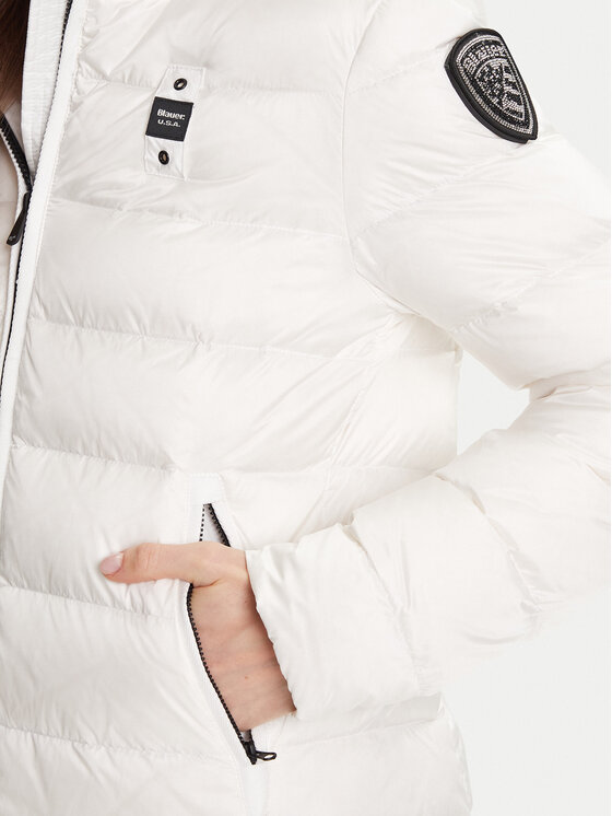Blauer Blauer Pernata jakna 25WBLDK03102 Bijela Regular Fit