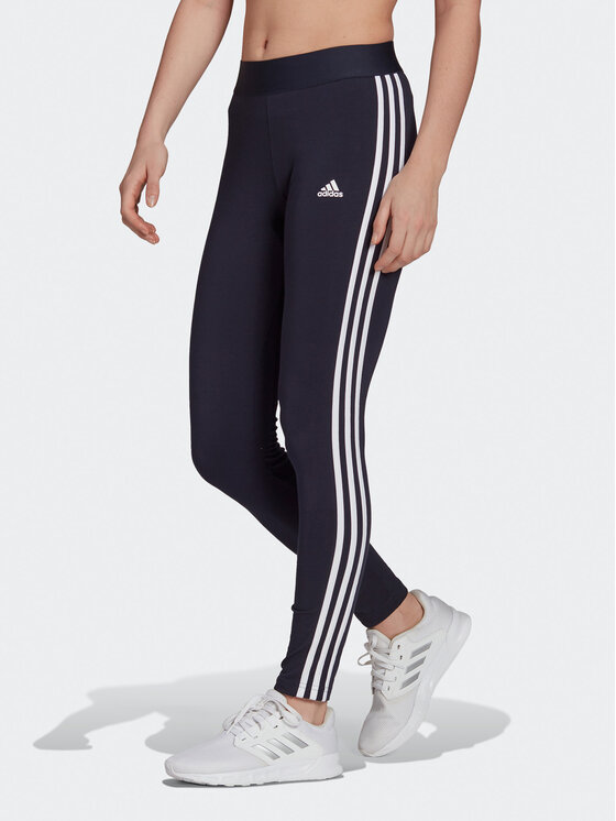 Női Leggings adidas, Méret: S, Kék, 3 Stripes Leggings H07771