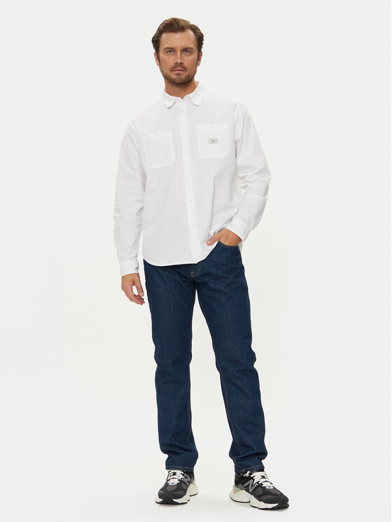 Guess Jeans Guess Jeans Πουκάμισο M4YH37 WGCF1 Λευκό Regular Fit