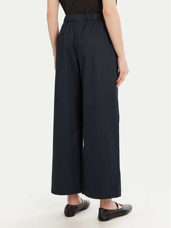 Max Mara Leisure Max Mara Leisure Ohlapne hlače Antille 2516131017 Mornarsko modra Regular Fit