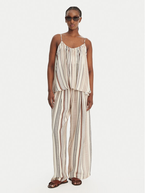 Eleh Eleh Τοπ SS260131 Εκρού Regular Fit