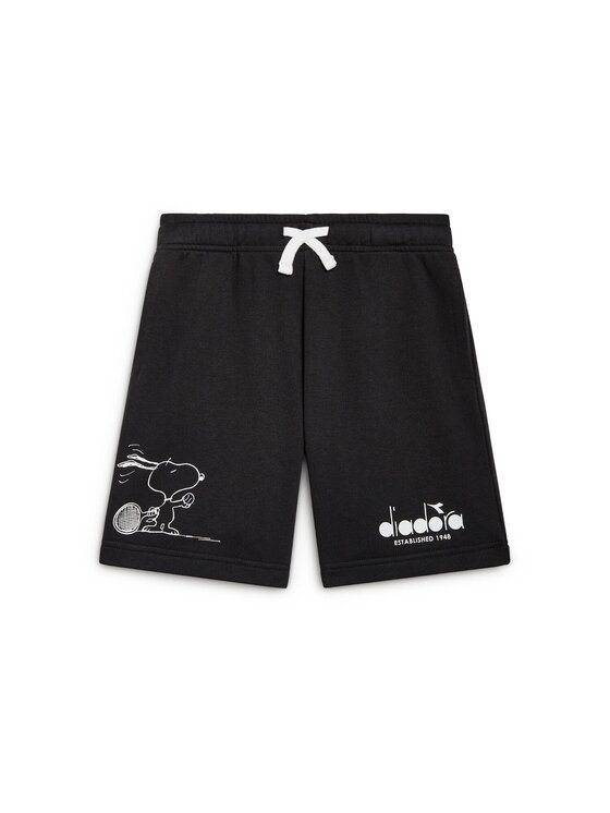 Diadora Diadora Szorty DIADORA JU. BERMUDA PEANUTS Czarny Regular Fit