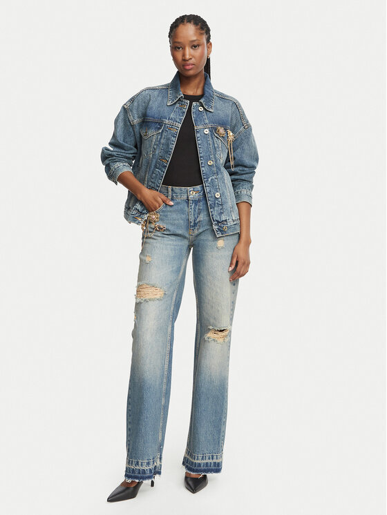 Liu Jo Liu Jo Teksad Selected by Gigi Hadid ZB7306 D0418 Sinine Straight Leg