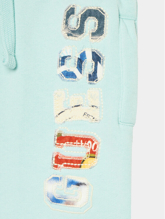 Guess Guess Športové kraťasy N4GD04 KA6R3 Modrá Relaxed Fit