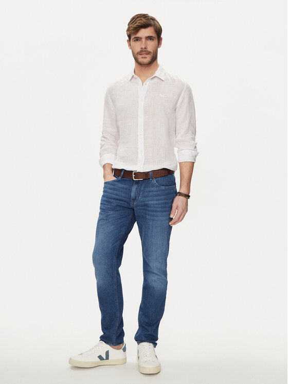 Pepe Jeans Pepe Jeans Πουκάμισο Paytton PM308523 Λευκό Regular Fit