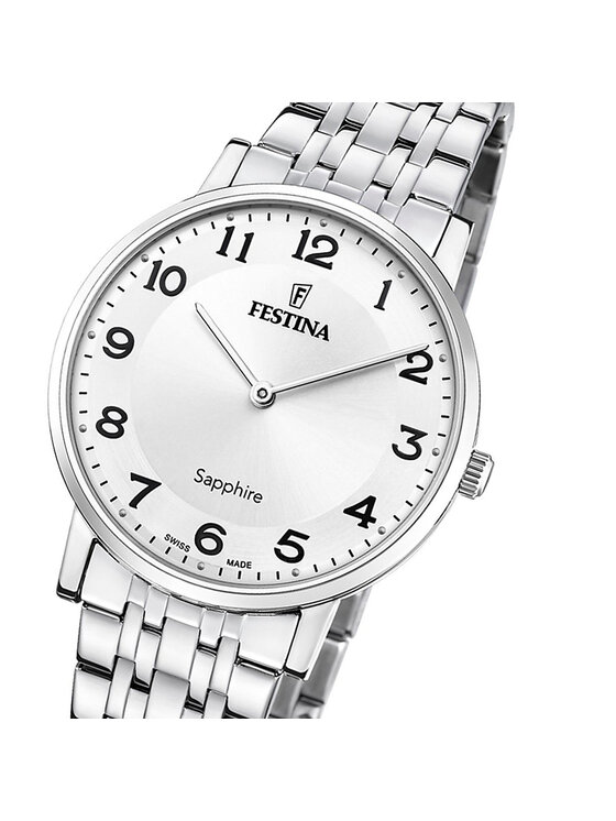 Festina Festina Zegarek F20045-1 Srebrny