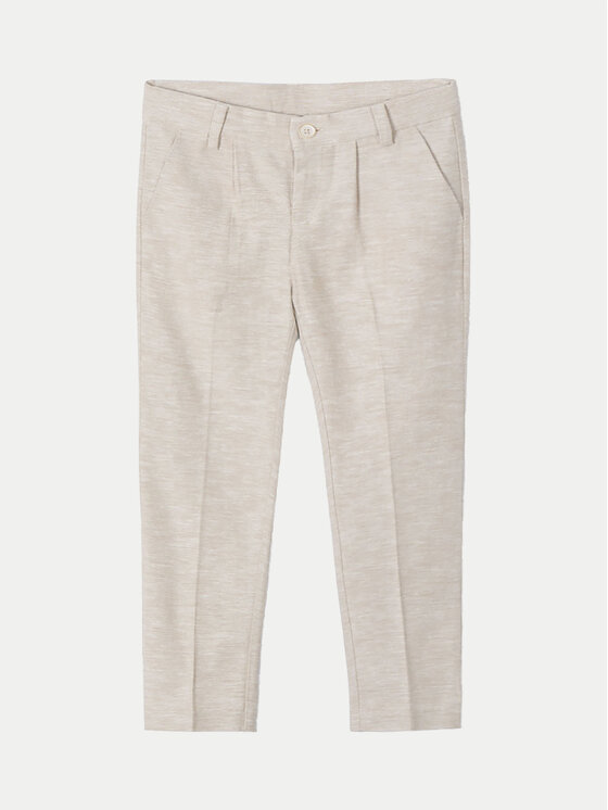 Mayoral Mayoral Штани з тканини 3563 Бежевий Slim Fit