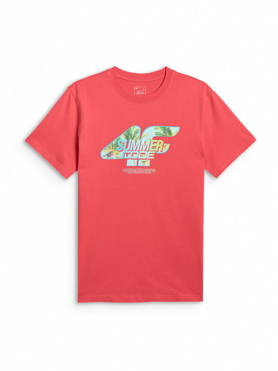 4F 4F T-shirt SUMMER CODE Corallo Regular Fit