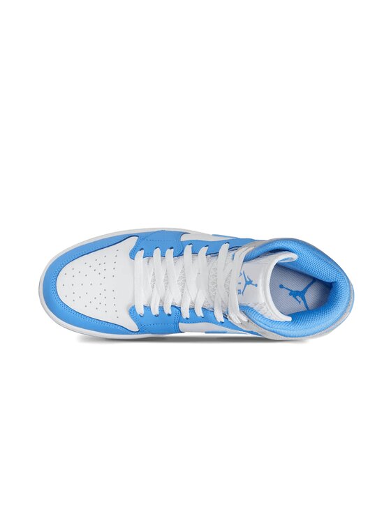 Nike Nike Sneakersy Air Jordan 1 Mid University Blue Grey Modrá