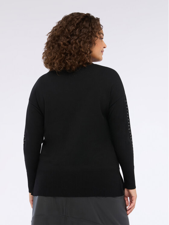 Fiorella Rubino Fiorella Rubino Sweter M719L008101N033 Czarny Regular Fit