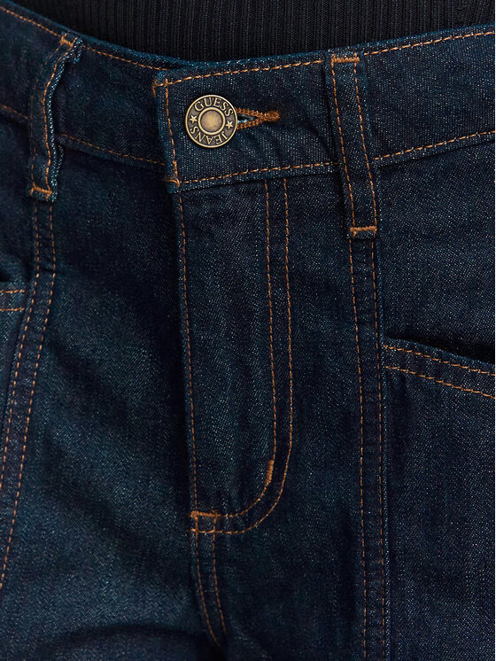 Guess Jeans Guess Jeans Jeansy W6YA05 D1179 Granatowy Wide Leg