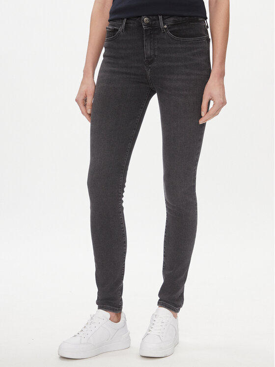Tommy Hilfiger Blugi Como WW0WW40624 Gri Skinny Fit