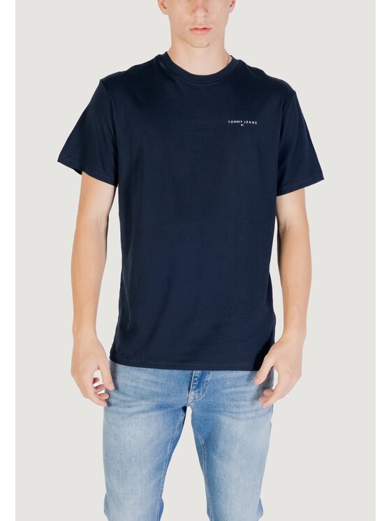 Tommy Jeans Tommy Jeans T-shirt TJM SLIM LINEAR CHES Blu Slim Fit