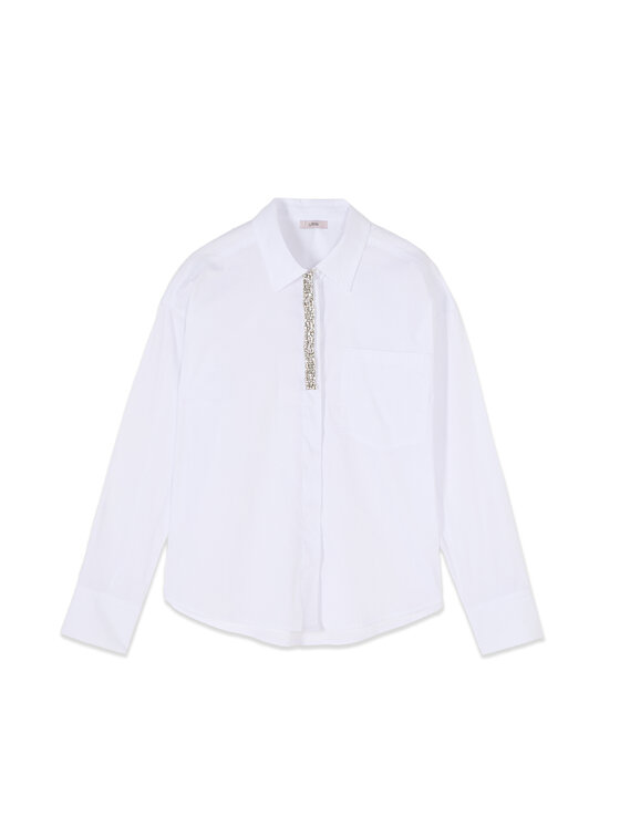 Oltre Oltre Koszula 5032J000813N011 Biały Regular Fit