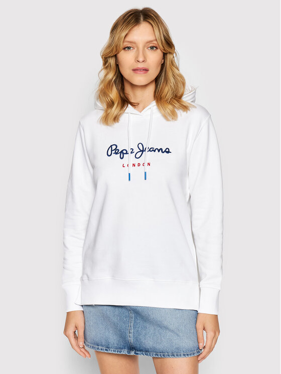 Pepe Jeans Bluză Calista PL581190 Alb Regular Fit