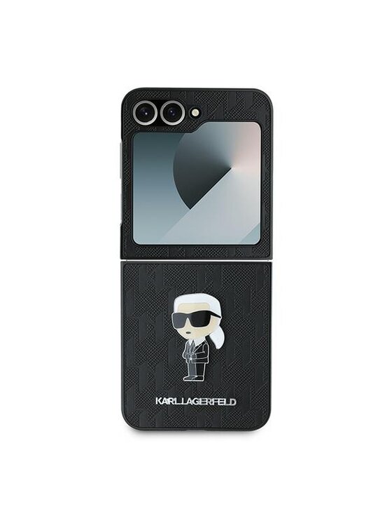 Etui na telefon KARL LAGERFELD, Czarne, Flip6