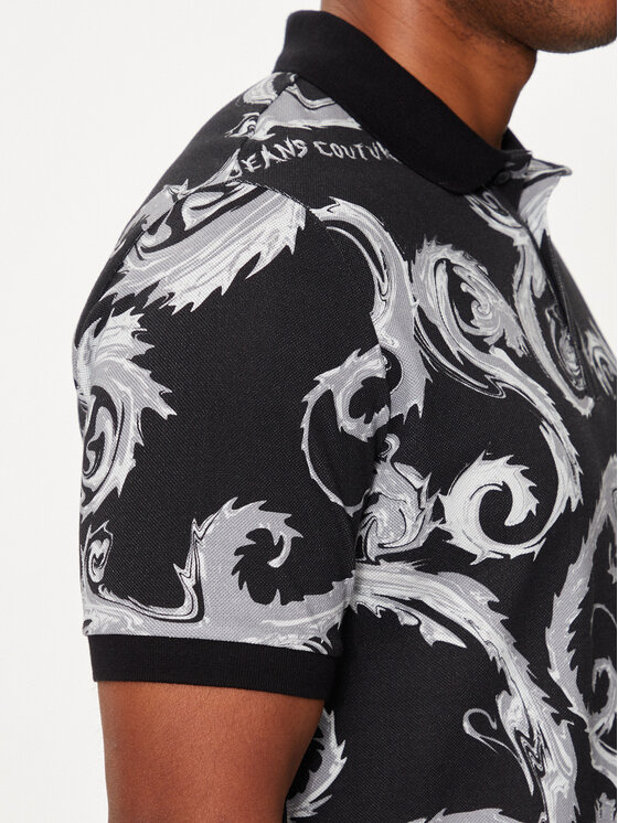 Versace Jeans Couture Versace Jeans Couture Polo 77GAG6S0 Crna Regular Fit