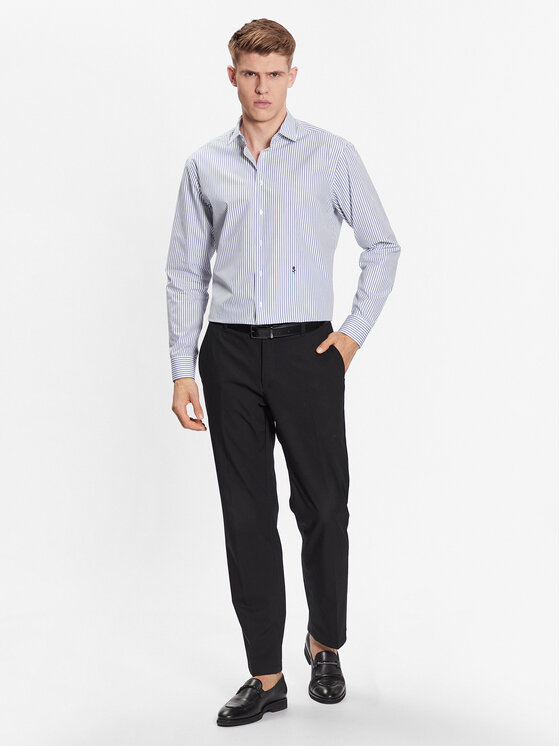 Seidensticker Seidensticker Marškiniai 01.140530 Mėlyna Slim Fit