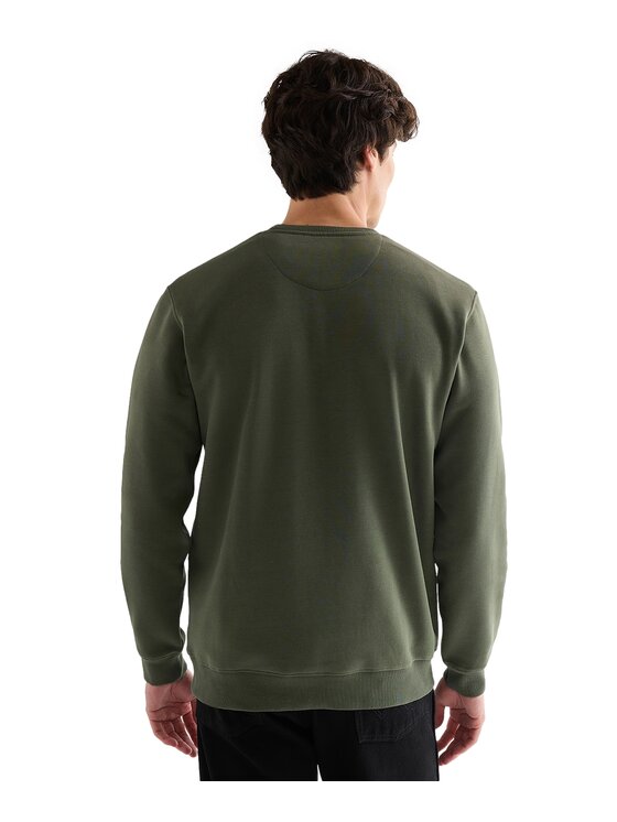 Wrangler Wrangler Bluza 112378020 Zielony Regular Fit
