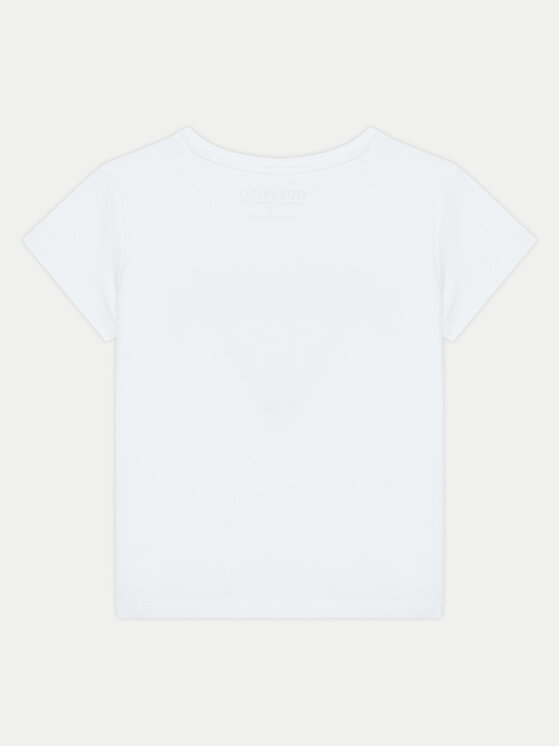 Guess Guess Tricou K5RI16 K6YW4 Alb Regular Fit