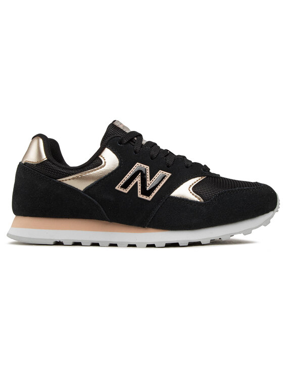 New balance noir gold clearance