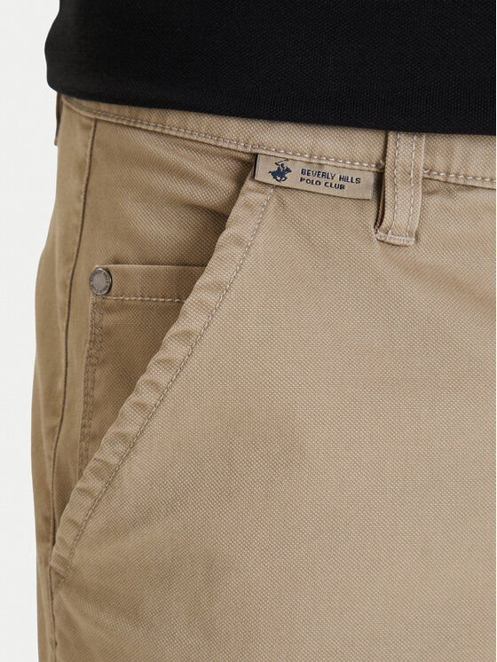 Beverly Hills Polo Club Beverly Hills Polo Club Riidest püksid W126-BHMTR-1066-39X Beež Regular Fit