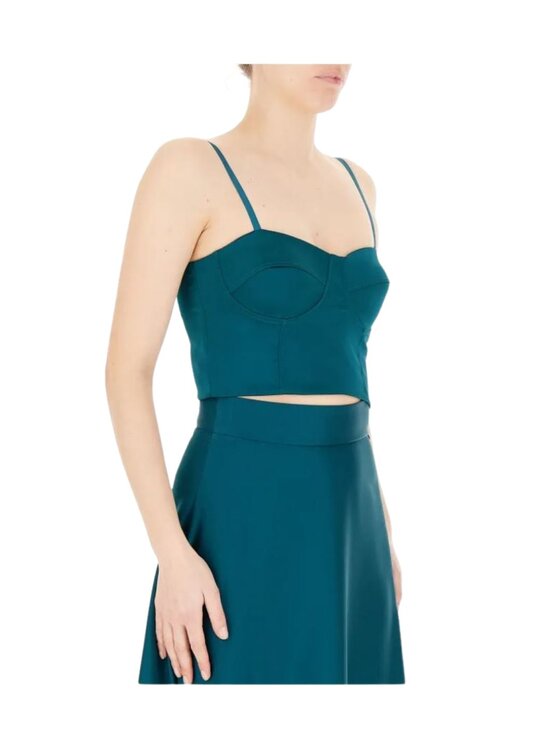 Rinascimento Rinascimento Τοπ top cropped Πράσινο Regular Fit