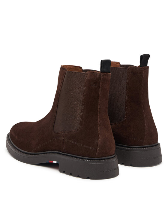 Tommy Hilfiger Tommy Hilfiger Bokacsizma Corporate Casual Suede Chelsea FM0FM05952 Barna