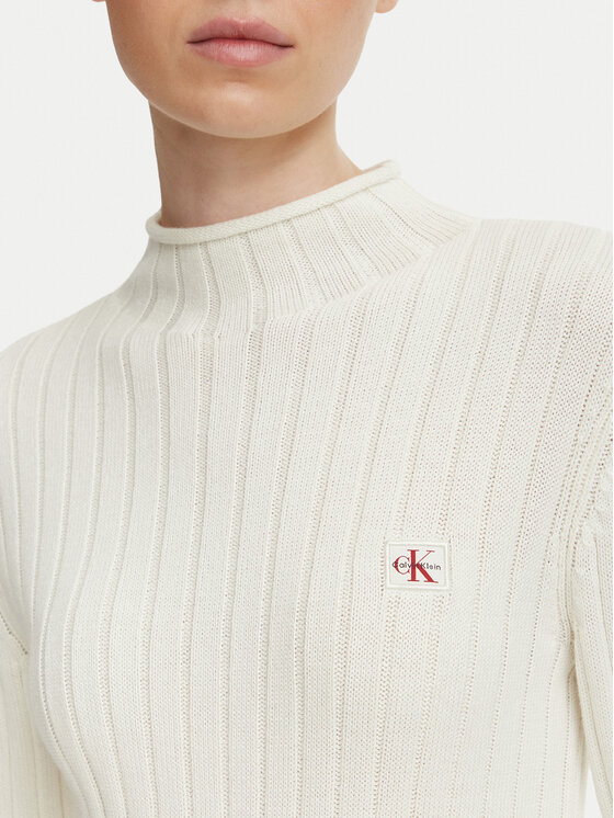 Calvin Klein Jeans Calvin Klein Jeans Sweter LV047H304G Kremowy Regular Fit