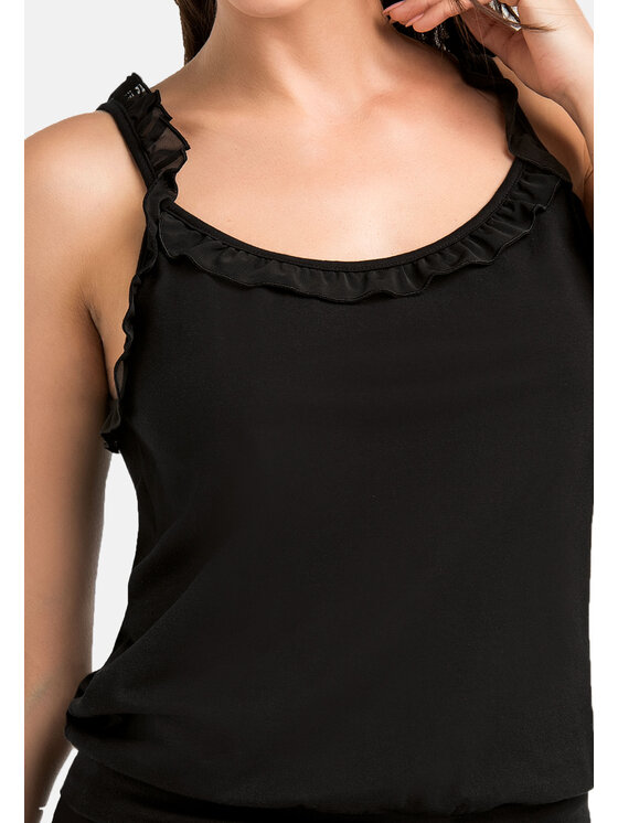 Teyli Teyli Piżama damska Sleepy Czarny Standard Fit