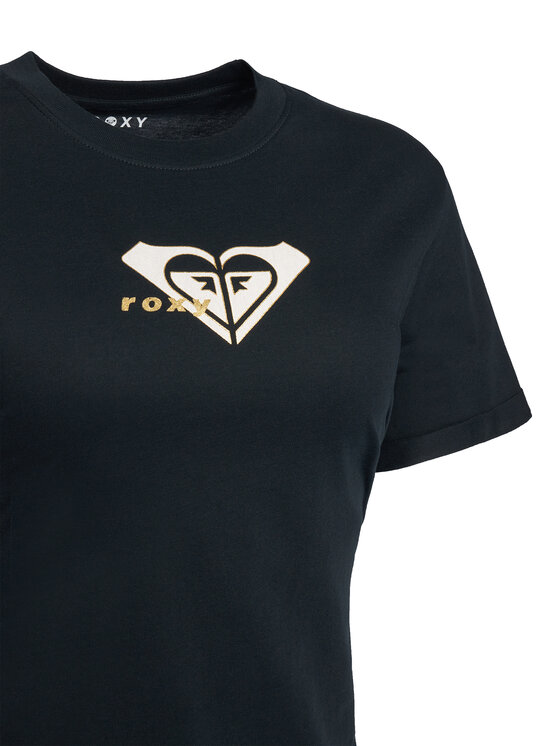 Roxy Roxy Marškinėliai Oceanregular ERJZT06078 Juoda Regular Fit